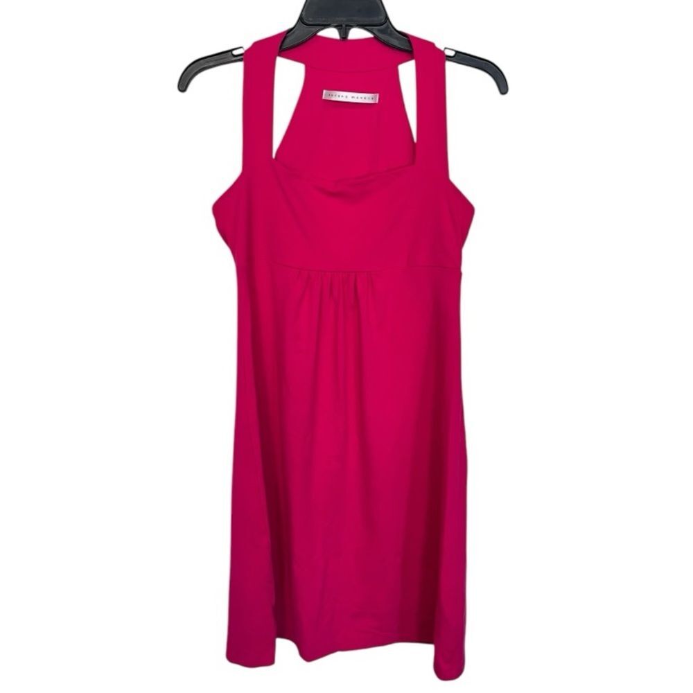 Susana Monaco | Bright Pink Strappy Gathered Waist Sleeveless Dress M